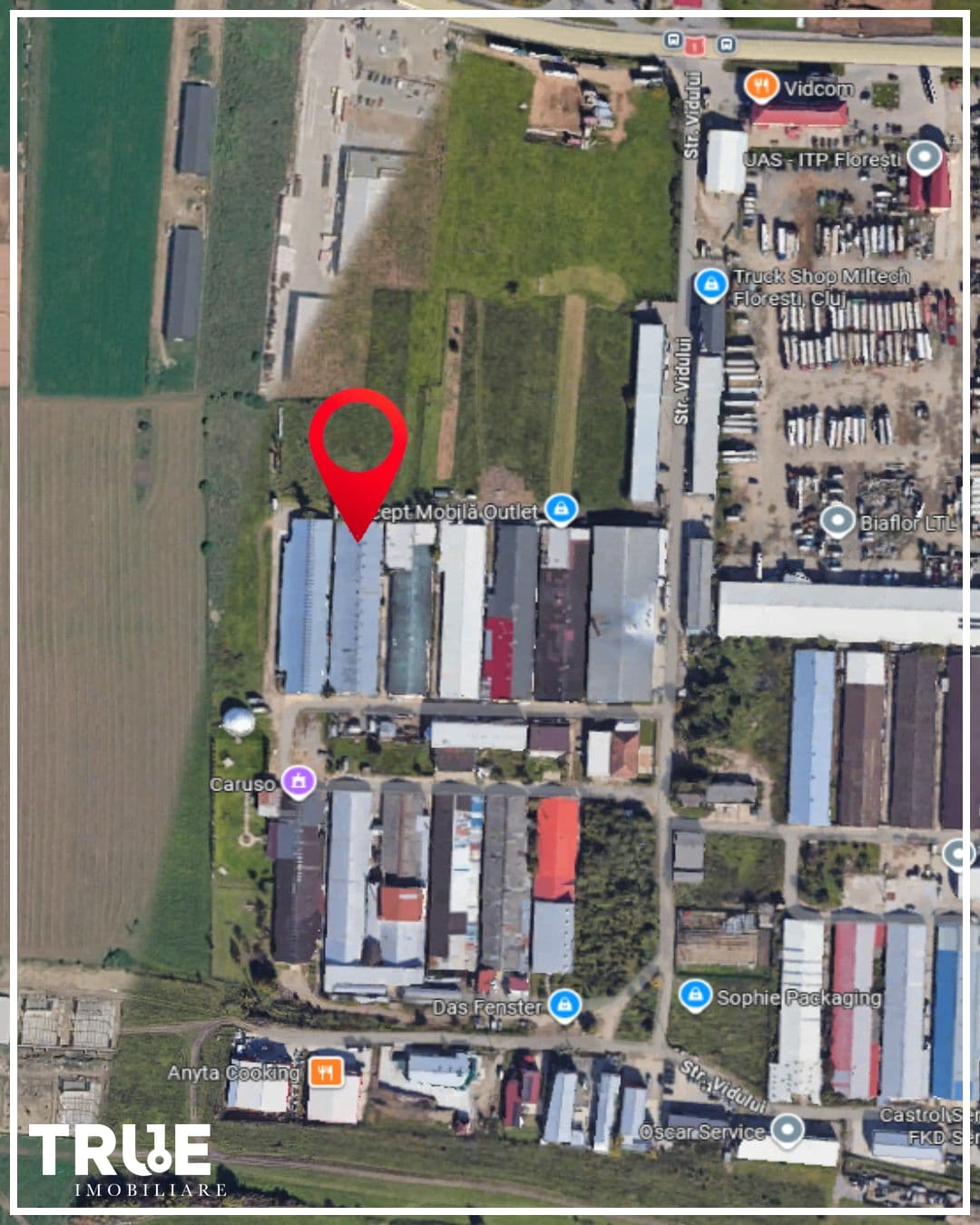 Hală / depozit de închiriat 282 m² în Comuna Florești