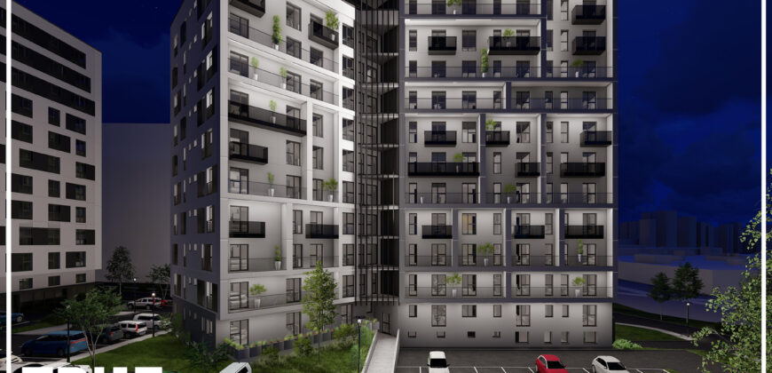 Apartament 2 camere, 42m² + 6m², Skyline City!
