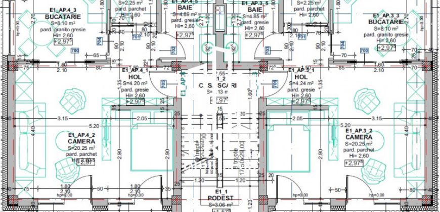 Apartament in bloc nou, 2 camere, de vânzare, în Tudor Vladimirescu