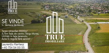 Teren intravilan 3500m², Sântana de Mureș!
