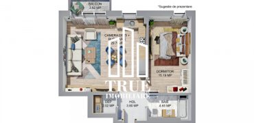 Apartament de vânzare 55.40m², în complexul Maurer Residence!