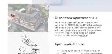 Apartament de vânzare 44.31 m² în bloc nou, Centrul Târgu Mureș!
