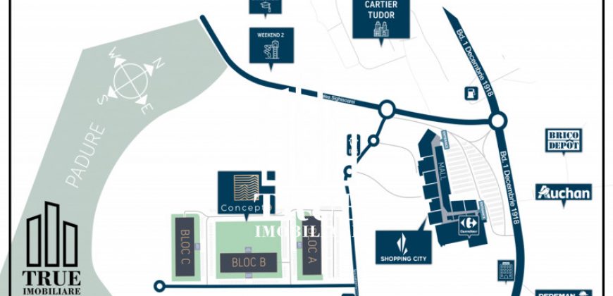 Apartament cu 2 camere, 62.2mp, et.2/10, bloc nou, Concept 9!