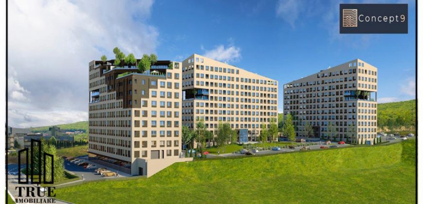 Studio de vânzare, 41.4m², et. 4/10, bloc nou, Concept 9!