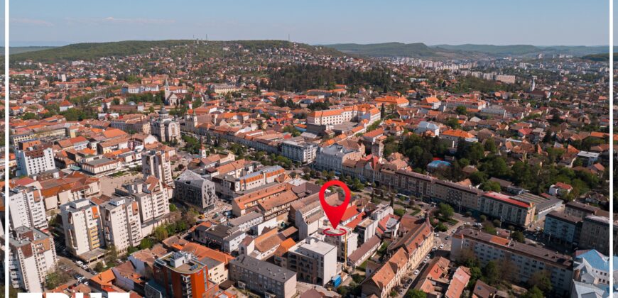 Ap. 2 cam, 57.3m² + 16.2m², ultracentral, Arossa Center, Tg. Mureș!