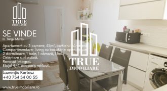 Apartament cu 3 camere, 45m², cartierul Mureșeni, Tg. Mureș!