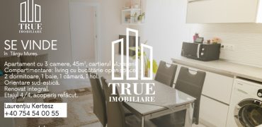 Apartament cu 3 camere, 45m², cartierul Mureșeni, Tg. Mureș!