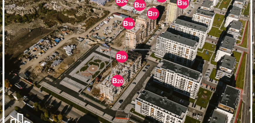 Ap. 2.5 camere, 62.7m² + balcon, Maurer Residence!