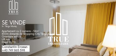 Apartament de vânzare, 2 camere, 54m², cartierul Tudor!