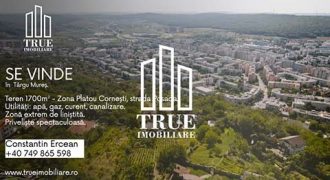 Teren intravilan, 1700m², Platou – str. Posada, Târgu Mureș!