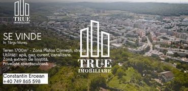 Teren intravilan, 1700m², Platou – str. Posada, Târgu Mureș!