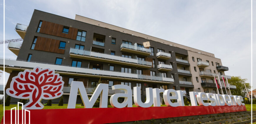 Ap. 2.5 camere, 62.7m² + balcon, Maurer Residence!