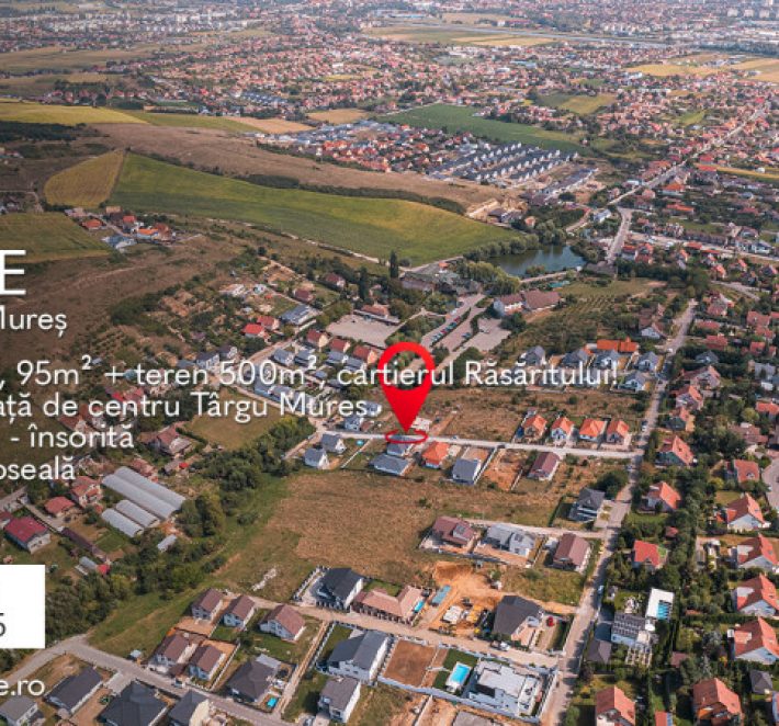 Casă de 95m² utili + teren 500m², cartierul Răsăritului, Sâncraiu de Mureș!