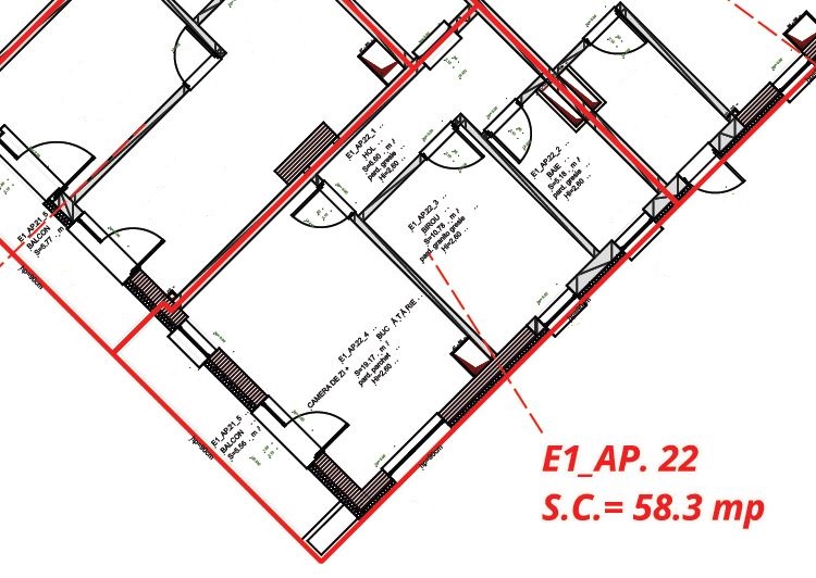 Apartament 2 camere, 42m² + 6m², bloc nou, Skyline City! Apartament 2 camere, 42m² + 6m², bloc nou, Skyline City!