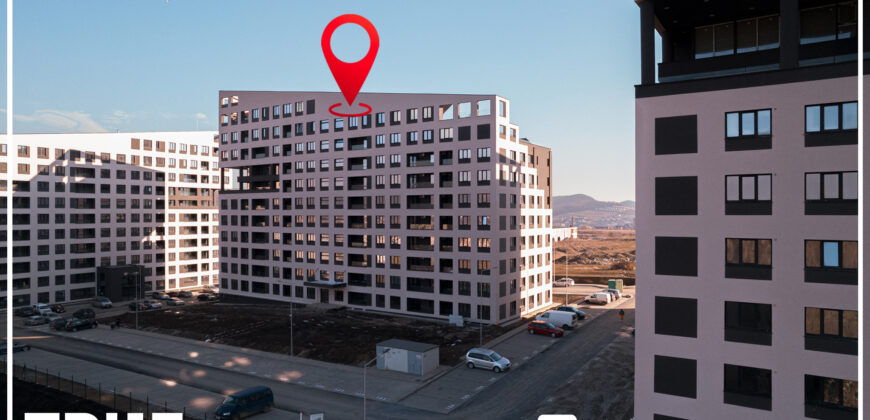 Ap. 2 camere + loc de parcare, 62.1m² + 6.8m² logie, Concept 9!