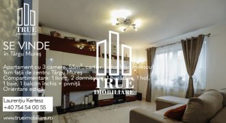Apartament cu 3 camere, 55m², cartierul Tudor, Târgu Mureș!