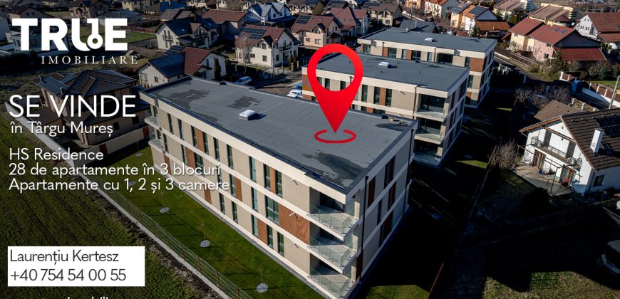 Apartamente de vânzare, bloc nou, HS Residence, Târgu Mureș!