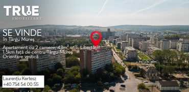 Apartament cu 2 camere, 48m² utili + 9m² balcon, Libertății!