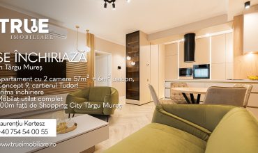 Ap. deosebit cu 2 cam. de închiriat, 57m² + 6m² balcon, Concept 9!