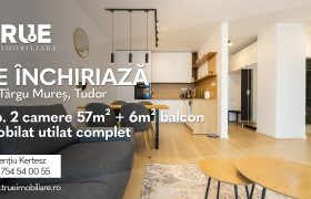 Ap. cu 2 camere de închiriat, 57m² + 6m² balcon, Concept 9, Tudor!