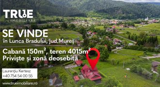 Cabană de vânzare, 150m², teren 4015m², Lunca Bradului!