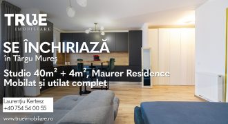 Studio de închiriat, bloc nou, Maurer Residence!
