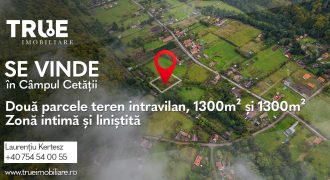 Teren intravilan 2 x 1300m², Câmpul Cetății, Mureș – ideal case de vacanță