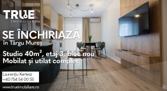 Studio de închiriat, etaj 3, bloc nou, Maurer Residence!