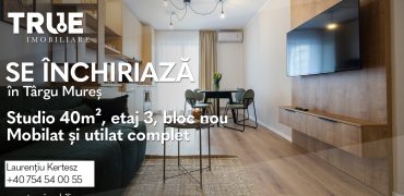 Studio de închiriat, etaj 3, bloc nou, Maurer Residence!