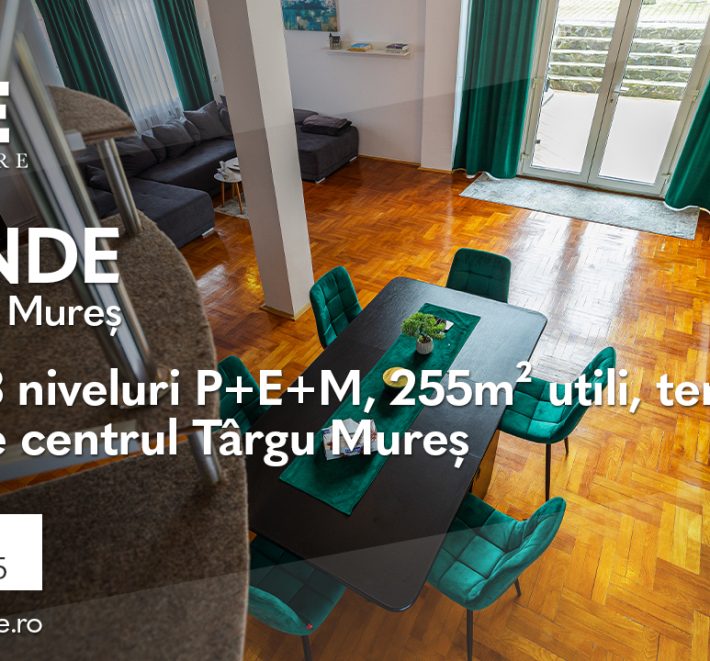 Casă individuală 255m² utili, teren 750m² – Bărdești, Mureș