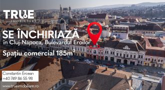 Spațiu comercial de închiriat 185m², ultracentral, Cluj Napoca!