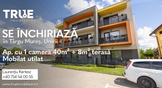 Ap. 1 cameră, 40m² + 8m² terasă, cartierul Unirii!