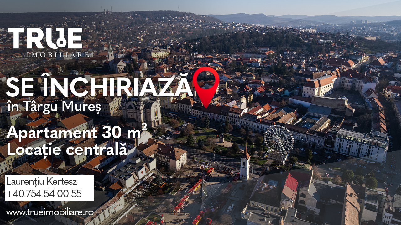 Studio de închiriat – Ultracentral, Târgu Mureș