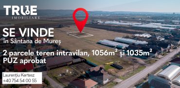 Teren intravilan cu PUZ, 1035m², Sântana de Mureș!
