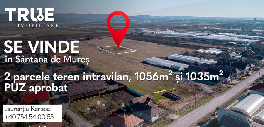 Teren intravilan cu PUZ, 1035m², Sântana de Mureș!