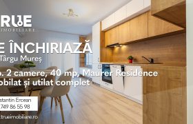 Ap. modern cu 2 camere, prima închiriere, Maurer Residence!