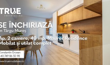 Ap. modern cu 2 camere, prima închiriere, Maurer Residence!