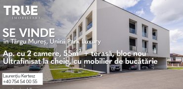 Ap. cu 2 camere, 55m² + terasă, bloc nou, Unirii Park Luxury!