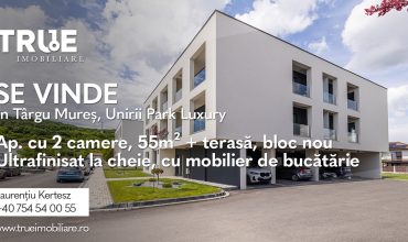 Ap. cu 2 camere, 55m² + terasă, bloc nou, Unirii Park Luxury!