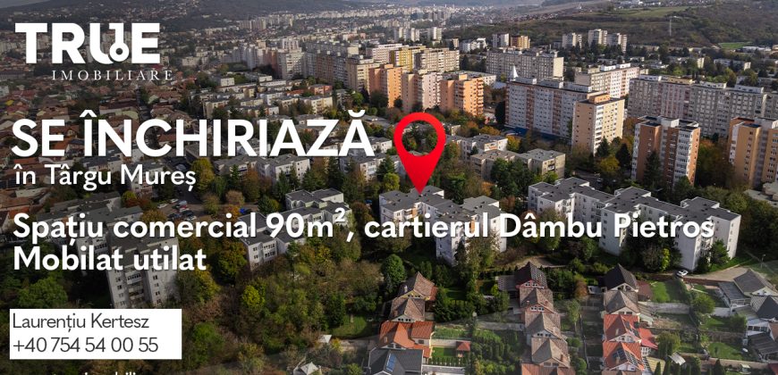 Spațiu comercial 90m² – Dâmbu Pietros, Târgu Mureș Spațiu comercial 90m² – Dâmbu Pietros, Târgu Mureș
