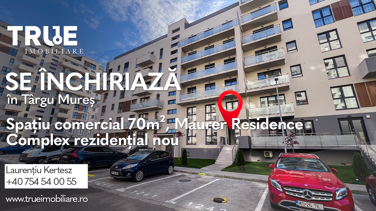 Spațiu comercial de închiriat, 70m² – Maurer Residence, B23 Spațiu comercial de închiriat, 70m² – Maurer Residence, B23