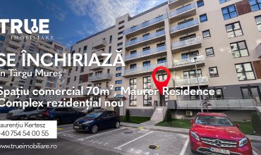 Spațiu comercial de închiriat, 70m² – Maurer Residence, B23