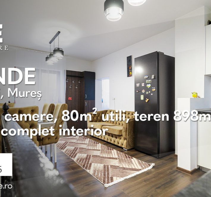 Casă cu 3 camere, 80m² utili + teren 898m², Voiniceni!