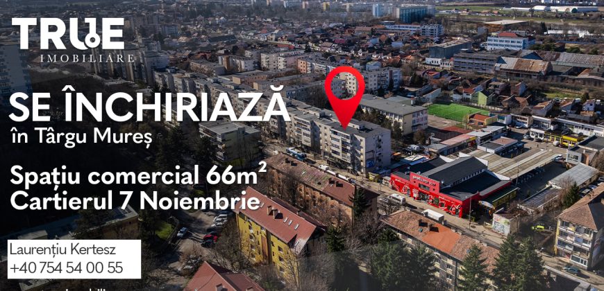 Spațiu comercial de închiriat, 66m², 7 Noiembrie, Târgu Mureș