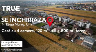 Casă 4 camere 120m² utili + 500m² teren, Unirii, Târgu Mureș