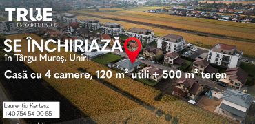 Casă 4 camere 120m² utili + 500m² teren, Unirii, Târgu Mureș