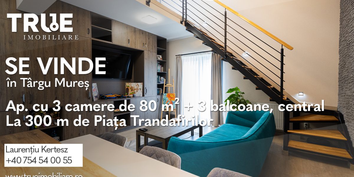 Ap. 3 camere, 80m², 3 balcoane, Rose Residence, Târgu Mureș Ap. 3 camere, 80m², 3 balcoane, Rose Residence, Târgu Mureș