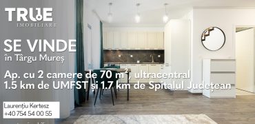 Apartament 2 camere, 70 m² utili – ultracentral, Târgu Mureș!