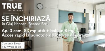 Ap. 3 cam 83m² utili +balcon 8m², Cluj Napoca!