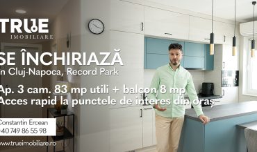 Ap. 3 cam 83m² utili + balcon 8m², Cluj Napoca!